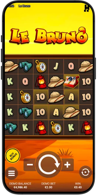 The Le Bruno slot by Hacksaw Gaming on PC and mobile.