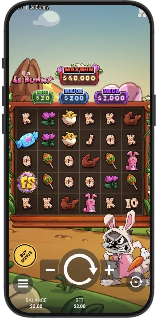 The Le Bunny slot by Hacksaw Gaming on PC and mobile.