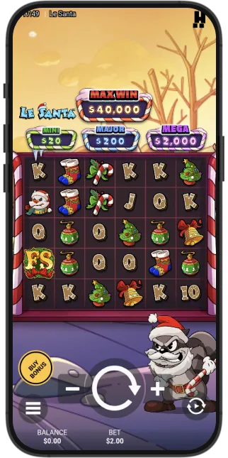 Le Santa Jugar por dinero real