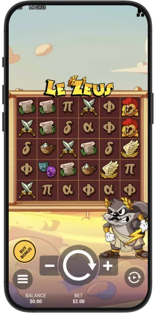 The Le Zeus slot by Hacksaw Gaming on PC and mobile.